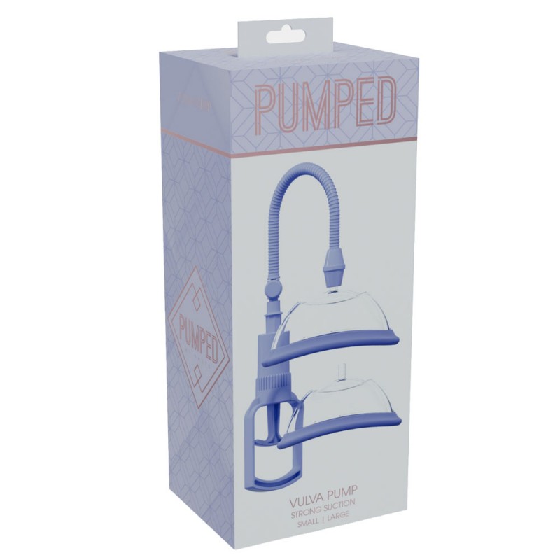 Pumped Vulva Pump with 2 Cups - Lavender Pumped Vulva Pump with 2 Cups - Lavender