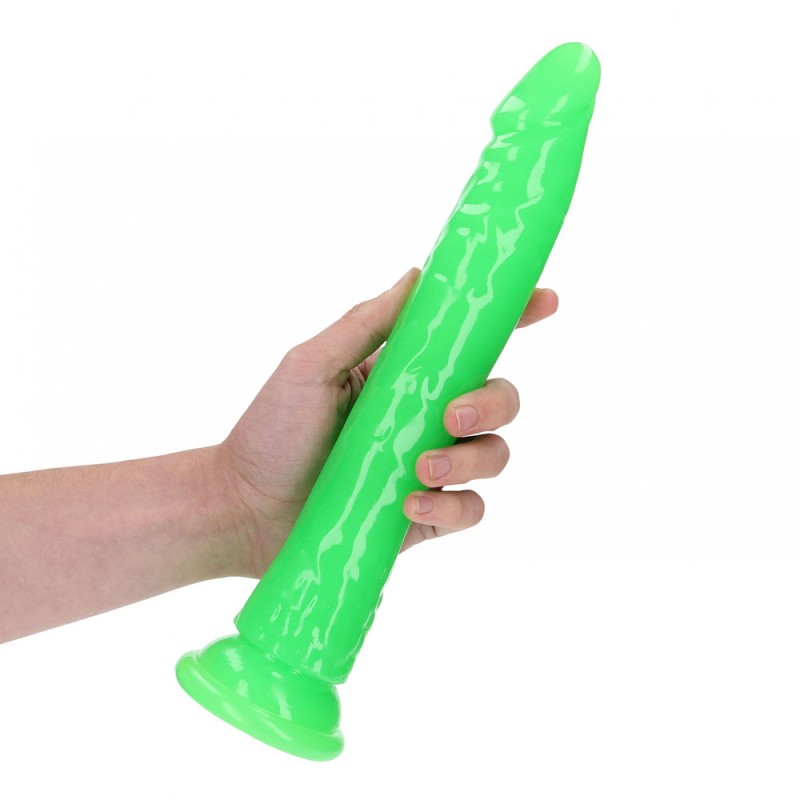 Realrock Slim Glow in the Dark 11'' Dong - Neon Green Realrock Slim Glow in the Dark 11'' Dong - Neon Green