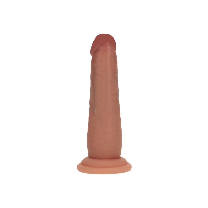 RealRock Dual Density 6'' Sliding Skin Silicone Dildo - Tan RealRock Dual Density 6'' Sliding Skin Silicone Dildo - Tan