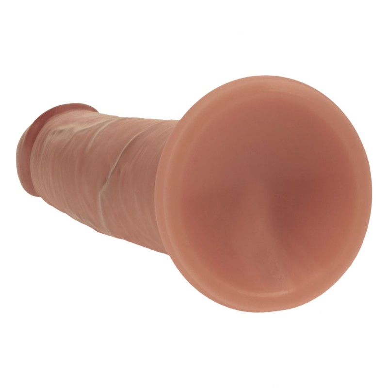 RealRock Dual Density 6'' Sliding Skin Silicone Dildo - Tan RealRock Dual Density 6'' Sliding Skin Silicone Dildo - Tan