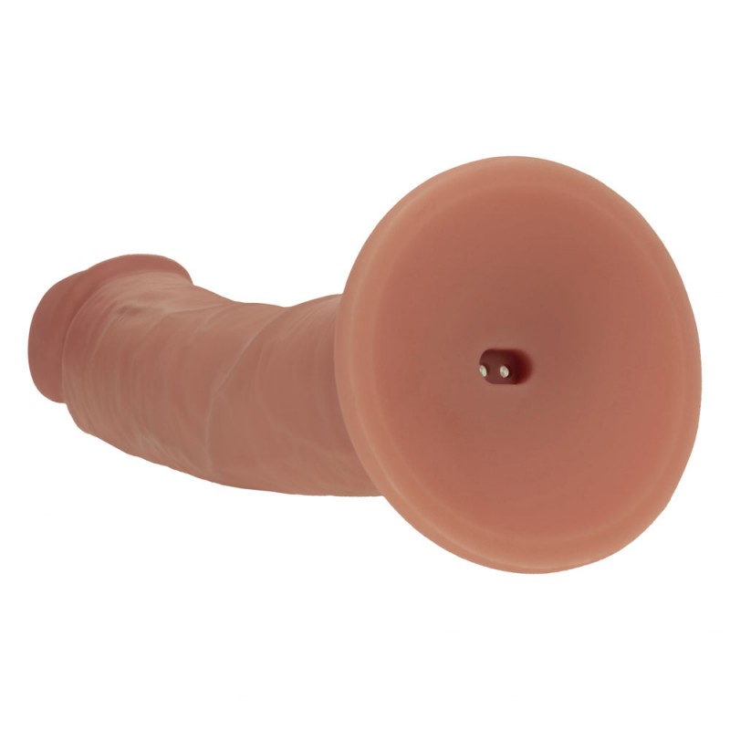 RealRock Dual Density 8'' Vibrating Dildo - Tan RealRock Dual Density 8'' Vibrating Dildo - Tan