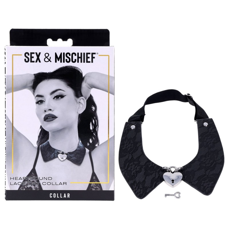 Sex & Mischief Heartbound Lace Day Collar