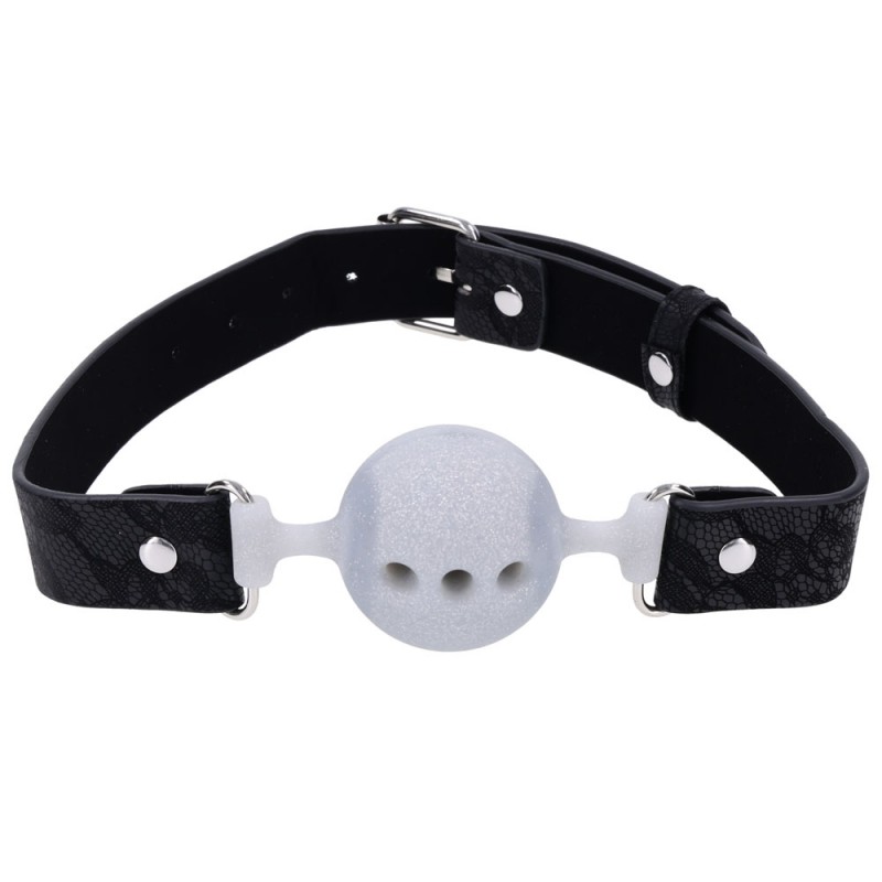 Sex & Mischief Lace Breathable Ball Gag Sex & Mischief Lace Breathable Ball Gag