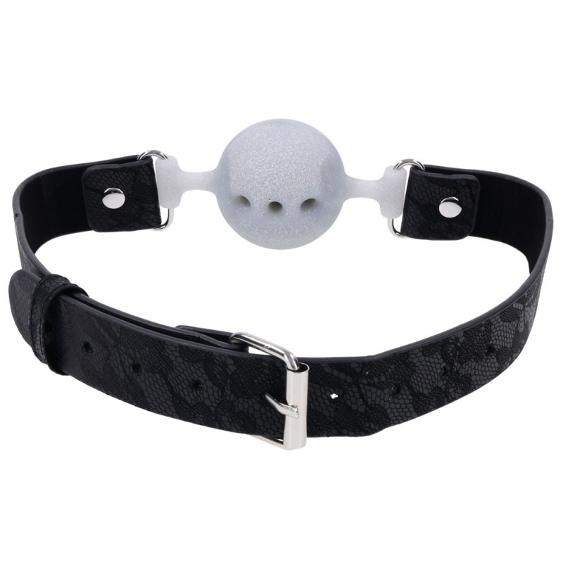 Sex & Mischief Lace Breathable Ball Gag Sex & Mischief Lace Breathable Ball Gag