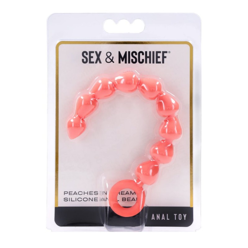 S&M Peaches n CreaMe Silicone Anal Beads