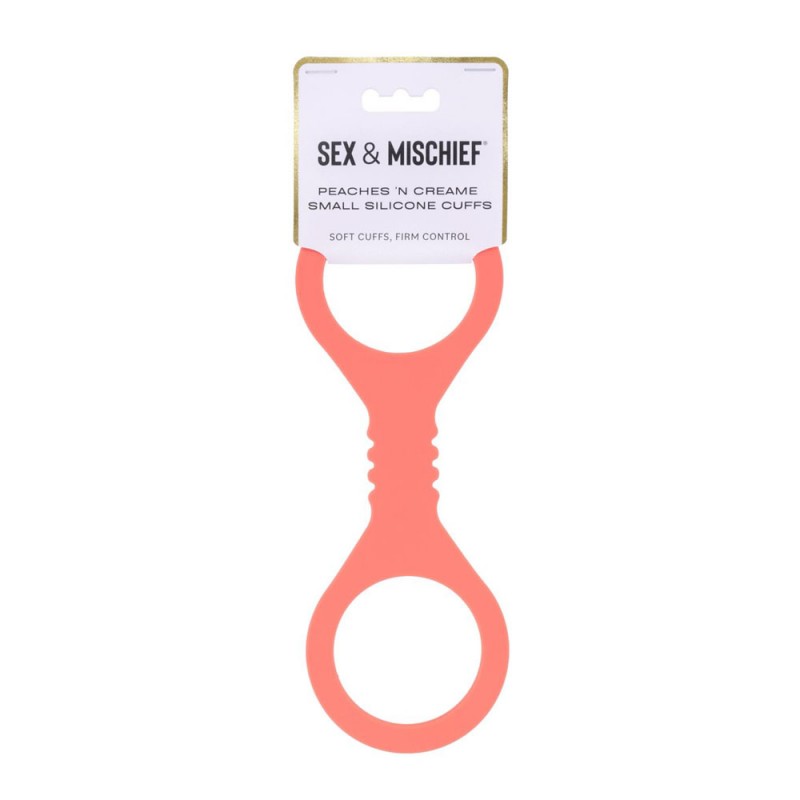 S&M Peaches n CreaMe Silicone Cuffs - Small