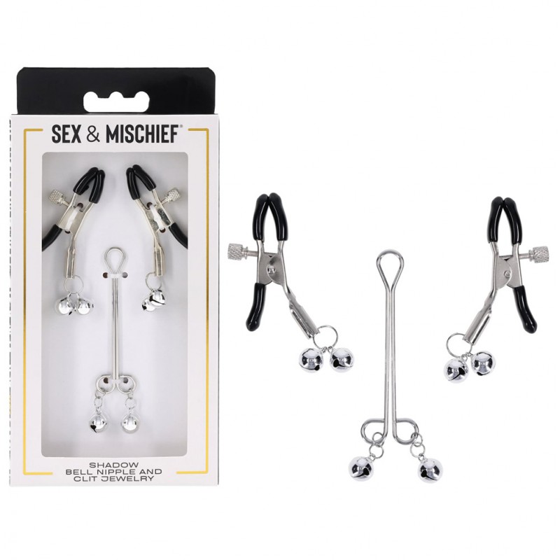 S&M Shadow Bell Nipple and Clit Jewelry