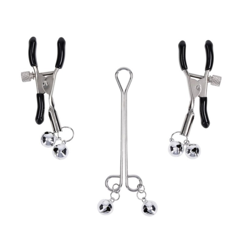 S&M Shadow Bell Nipple and Clit Jewelry S&M Shadow Bell Nipple and Clit Jewelry