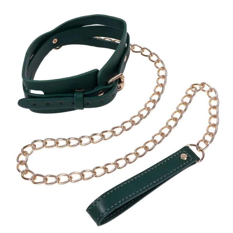 Sex & Mischief Indica Cutout Collar and Leash Sex & Mischief Indica Cutout Collar and Leash