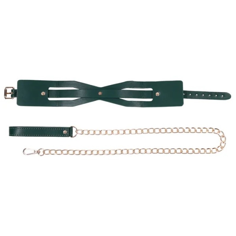Sex & Mischief Indica Cutout Collar and Leash Sex & Mischief Indica Cutout Collar and Leash