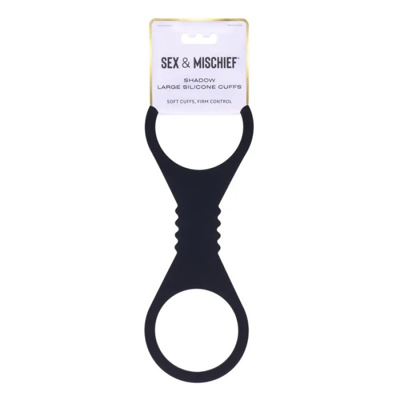 S&M Silicone Cuffs Large - Shadow