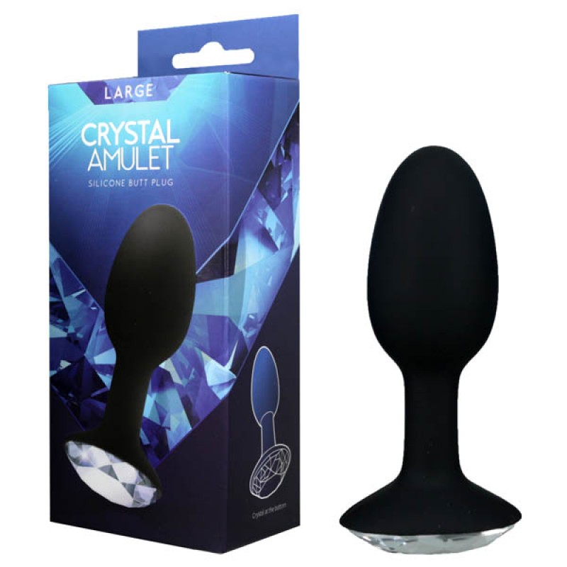 Crystal Amulet Silicone Butt Plug - Large