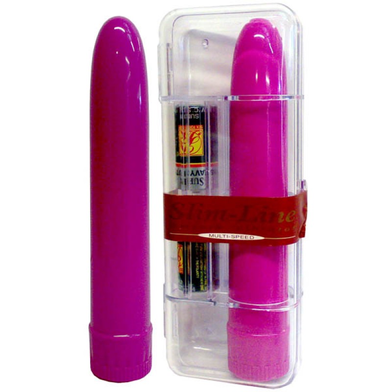 Slim-Line Smooth Vibrator 7-inch - Purple
