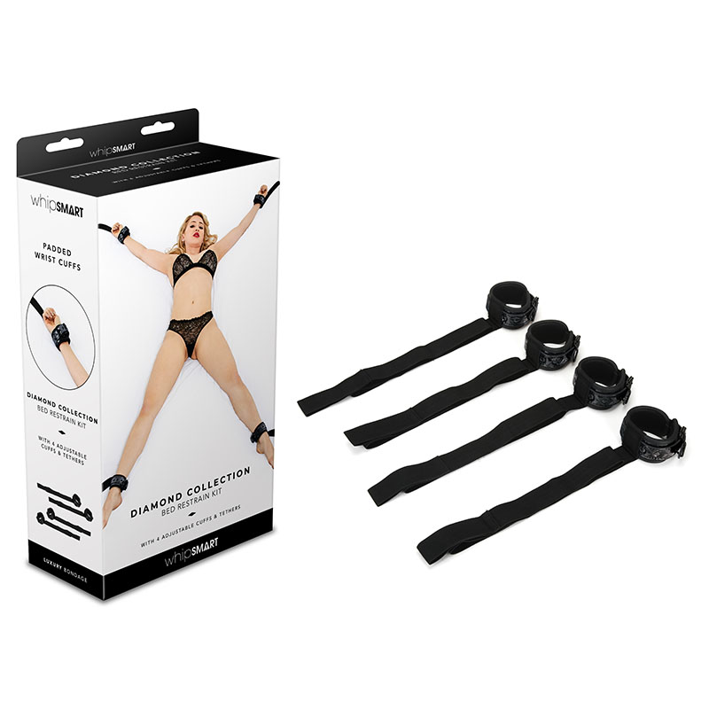 WhipSmart Diamond Bed Ties - Black
