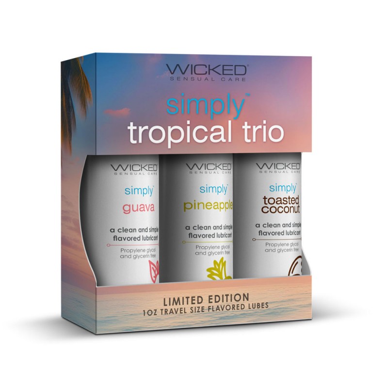 Wicked Simply Tropical Trio Lubes - 3 Pack