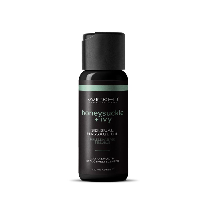 Wicked Massage Oil 120ml - Honeysuckle + Ivy