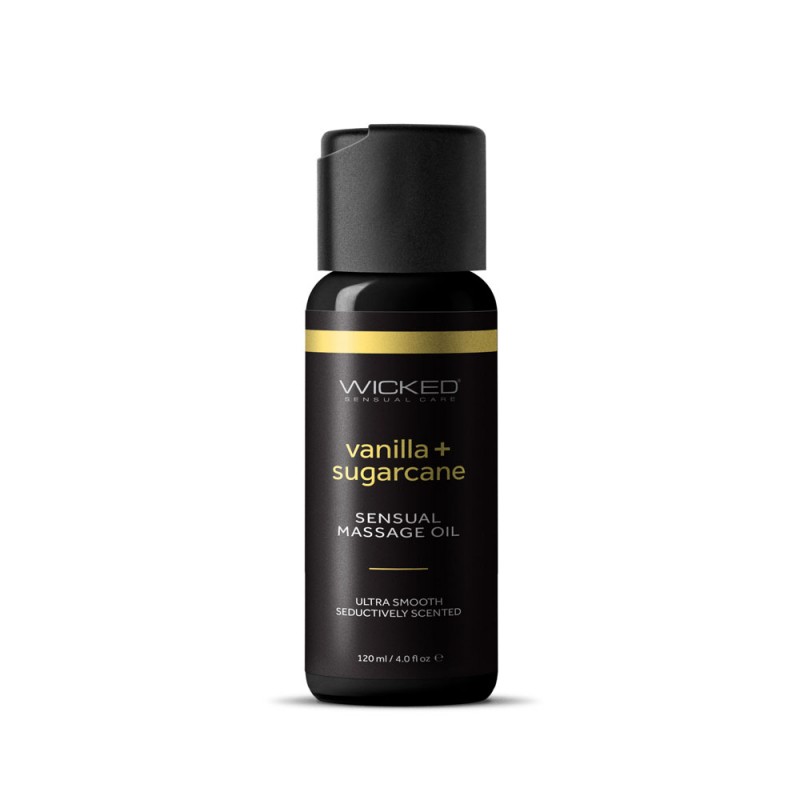 Wicked Massage Oil 120ml - Vanilla + Sugarcane