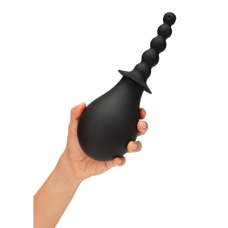 CleanScene 4-Piece Soft Squeeze Beaded Anal Douche Set with Flared Base CleanScene 4-Piece Soft Squeeze Beaded Anal Douche Set with Flared Base