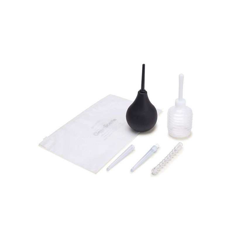 CleanScene 7-Piece Anal Douche Set with Flexible Tip Head CleanScene 7-Piece Anal Douche Set with Flexible Tip Head
