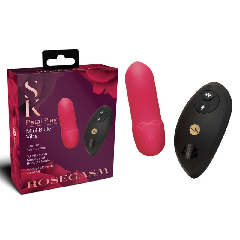 Secret Kisses Rosegasm Petal Play Mini Bullet Vibe