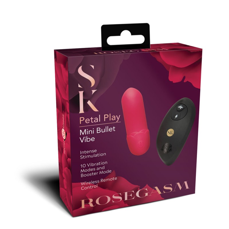Secret Kisses Rosegasm Petal Play Mini Bullet Vibe Secret Kisses Rosegasm Petal Play Mini Bullet Vibe
