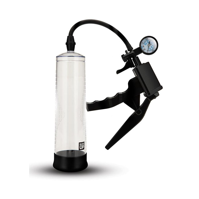 Size Up Ergonomic Trigger Penis Pump with Pressure Gauge Size Up Ergonomic Trigger Penis Pump with Pressure Gauge