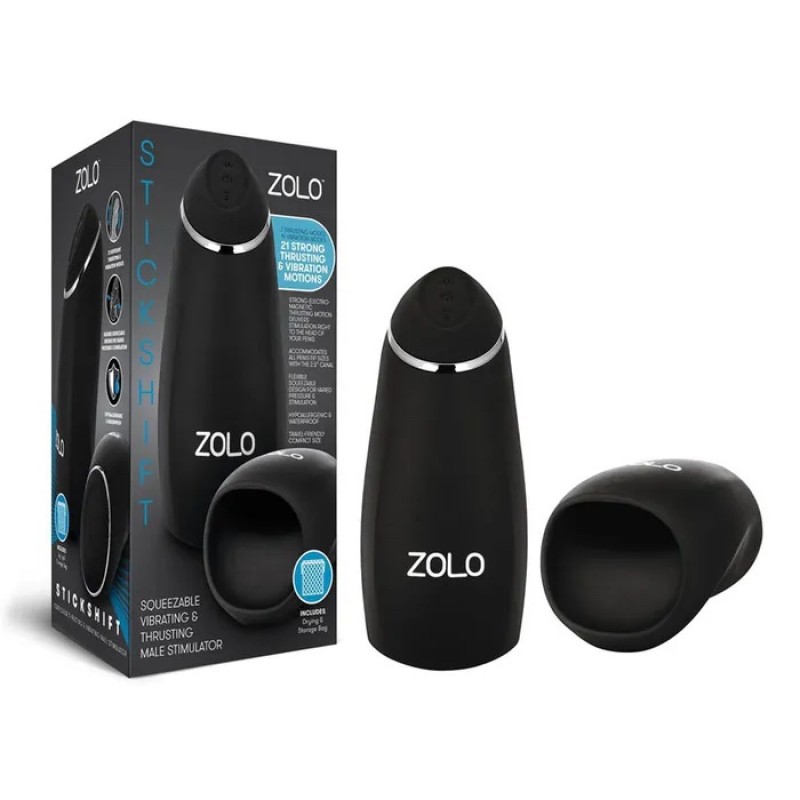 Zolo Stickshift Vibrating & Thrusting Masturbator