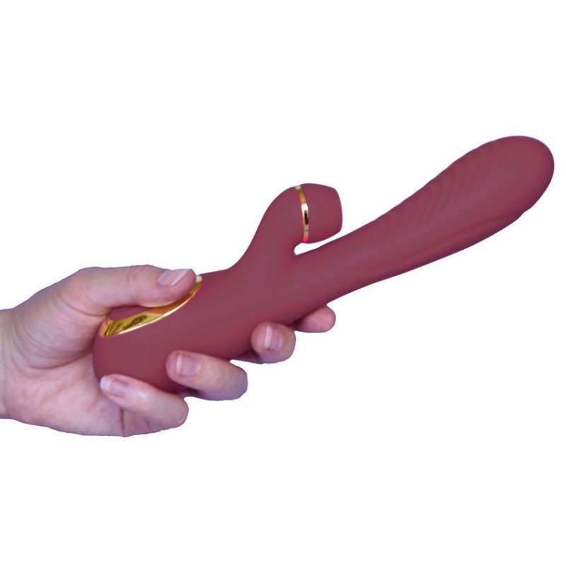 Cupi-Vac Clit Pump & Vibrator - Maroon