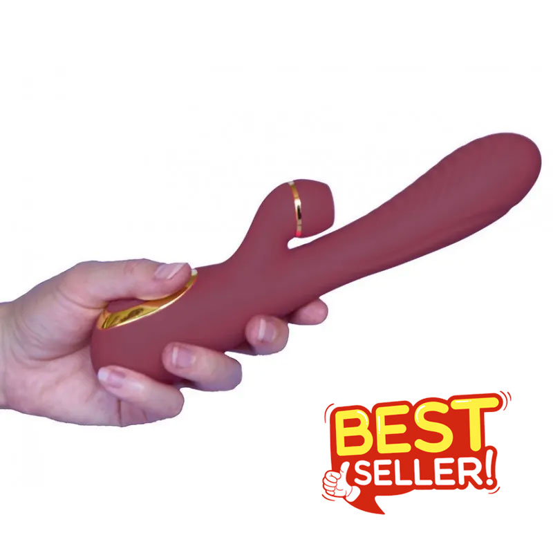 Cupi-Vac Clit Pump & Vibrator - Maroon