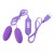 Adora Eggcitor Double Egg Vibrator - Purple $19.99