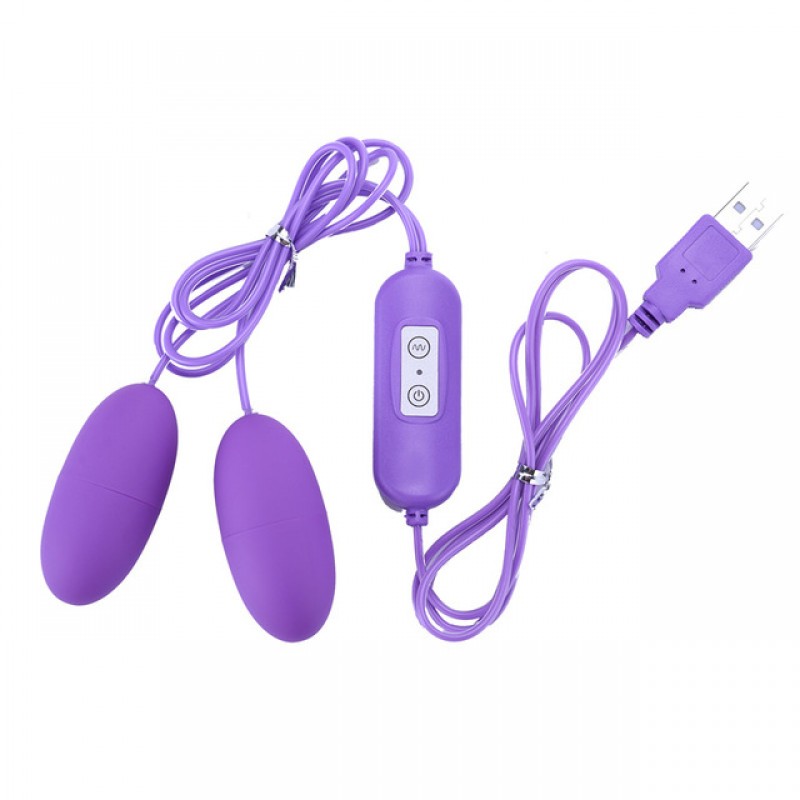 Adora Eggcitor Double Egg Vibrator - Purple