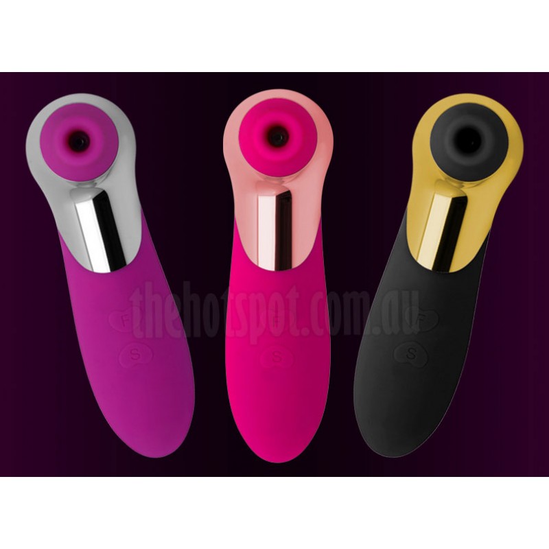 Pro-X5 Clitoris Nipple Sucker Vibrator - Purple