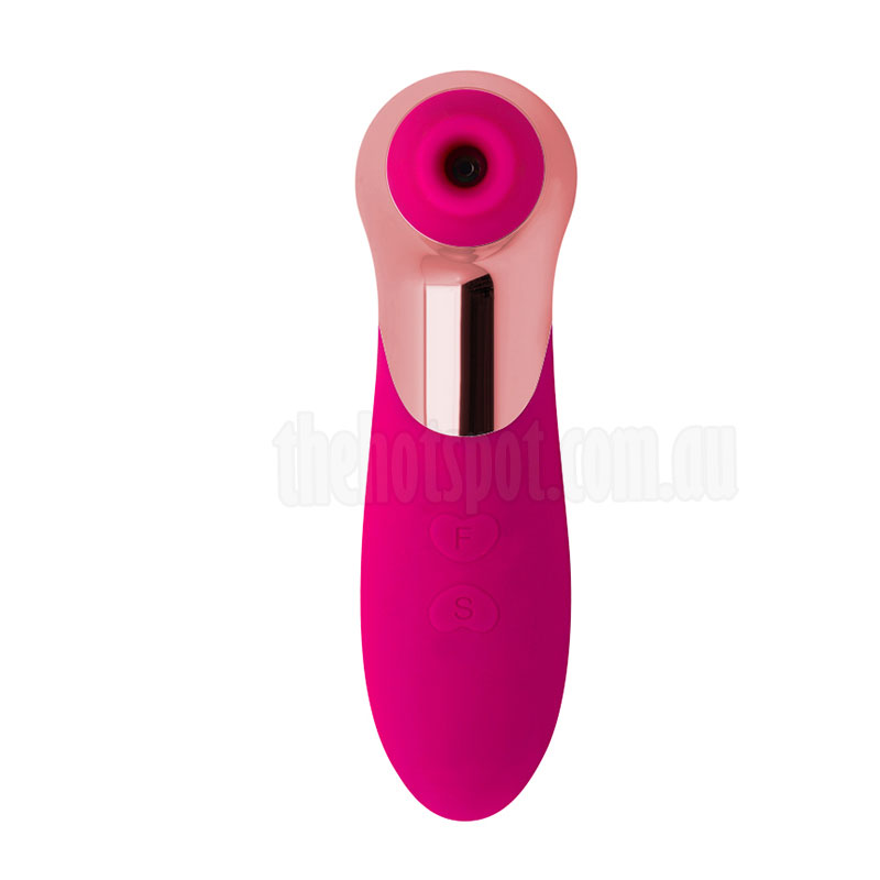 Pro-X5 Clitoris Nipple Sucker Vibrator - Purple