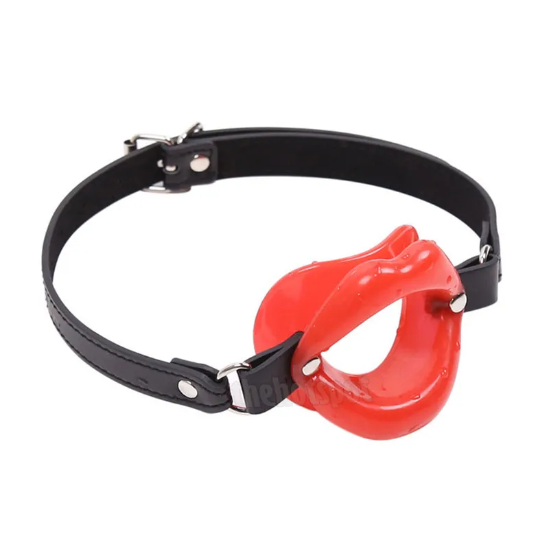 Lips Mouth Gag Bondage Restraint - Red