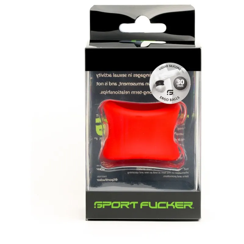 Ergo Balls 30mm Ball Stretcher by Sport Fucker - Red
