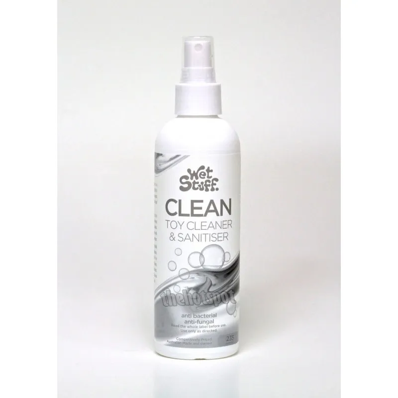 Wet Stuff Clean - 235g Mist Spray Bottle Sex Toy Cleaner
