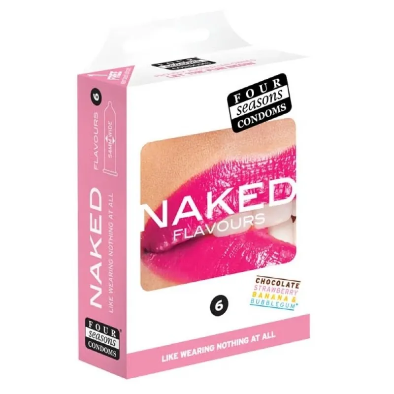 Four Seasons Condoms Naked Flavours 6 Pack