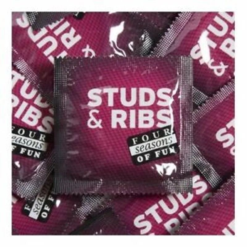 Four Seasons Studded & Ribbed Lubricated Condoms