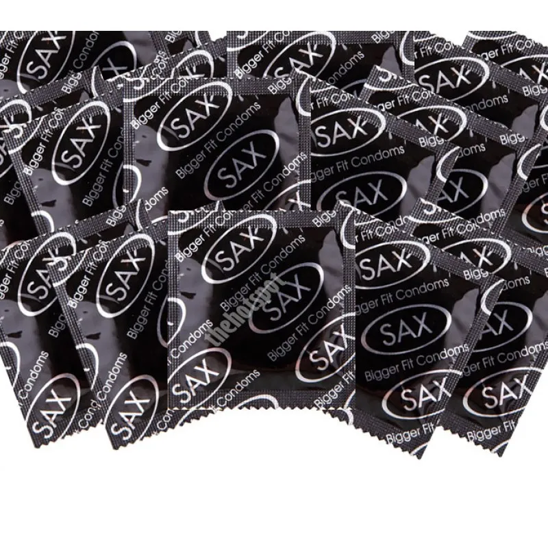 Sax Bigger Fit Condoms with Lubricant x 144