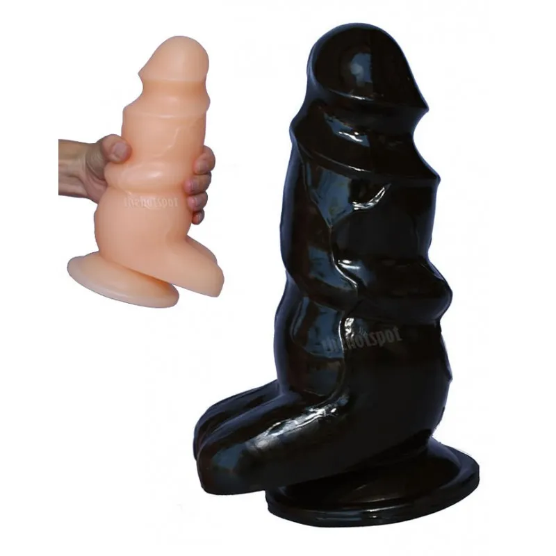 Giant Walrus Anal Dildo - Black