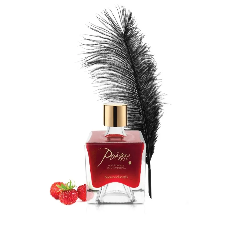 Bijoux Indiscrets Poeme Edible Body Paint Wild Strawberry