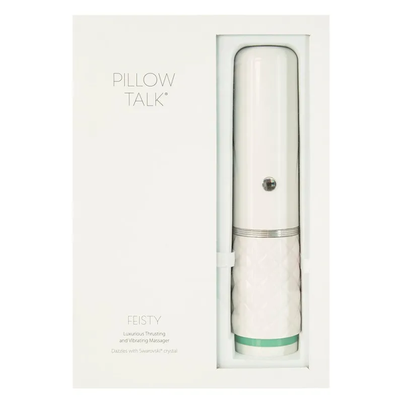 Pillow Talk Feisty Thrusting Massager - Teal