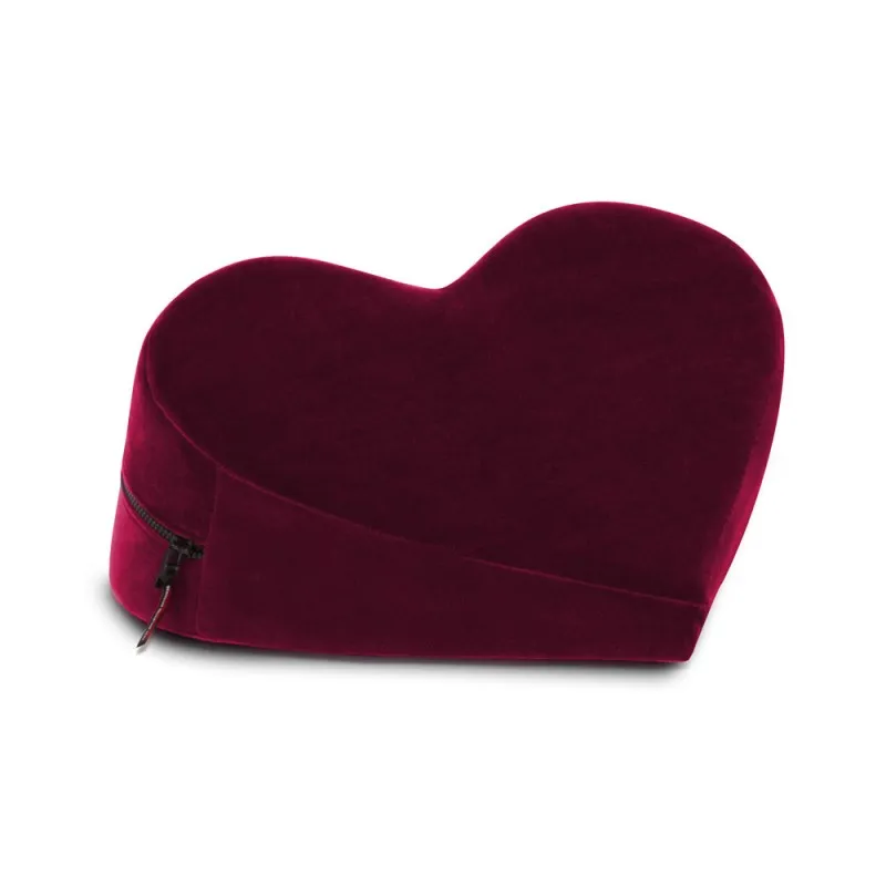 Liberator Heart Wedge Cushion - Merlot