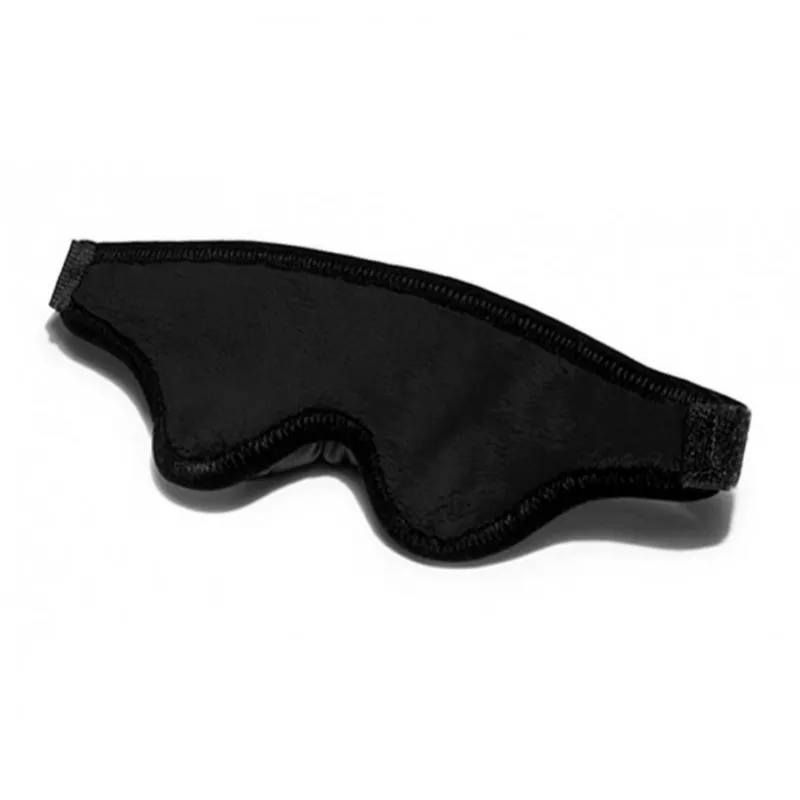 Liberator Plush Loveblind Bondage Blindfold - Black Microfiber