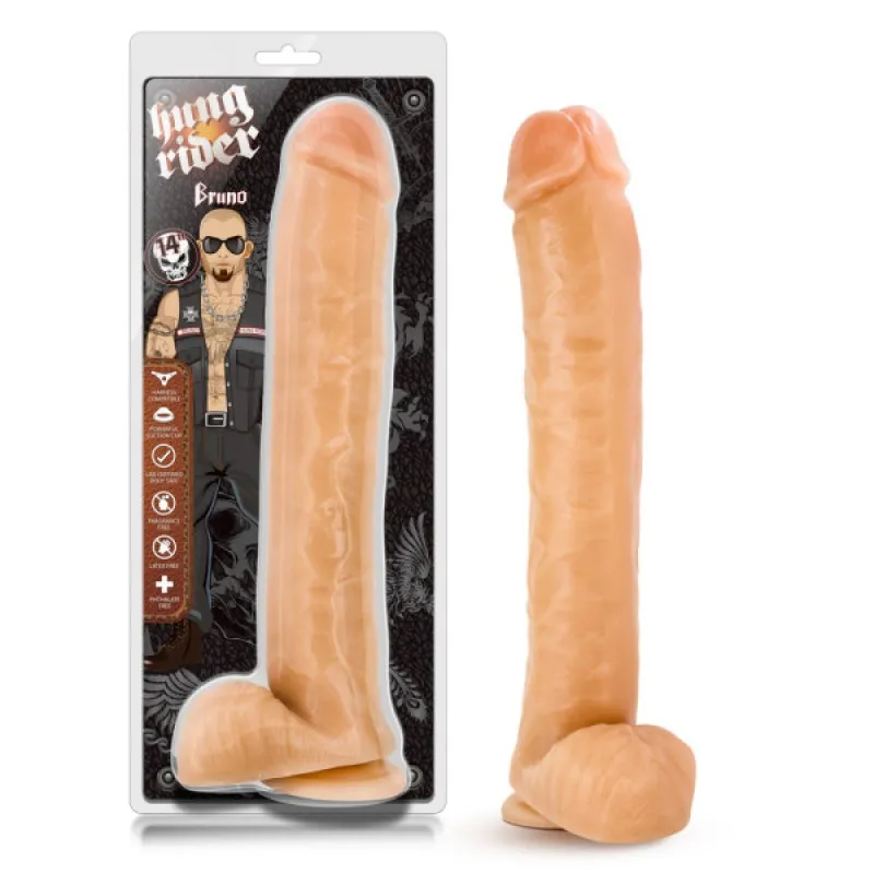 Hung Rider - Bruno 14’’ Realistic Dong - Flesh