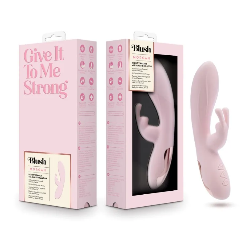 Blush Rechargeable Rabbit Vibrator - Morgan