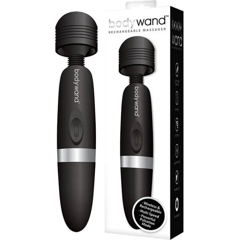 Bodywand Rechargeable Massager Wand - Black