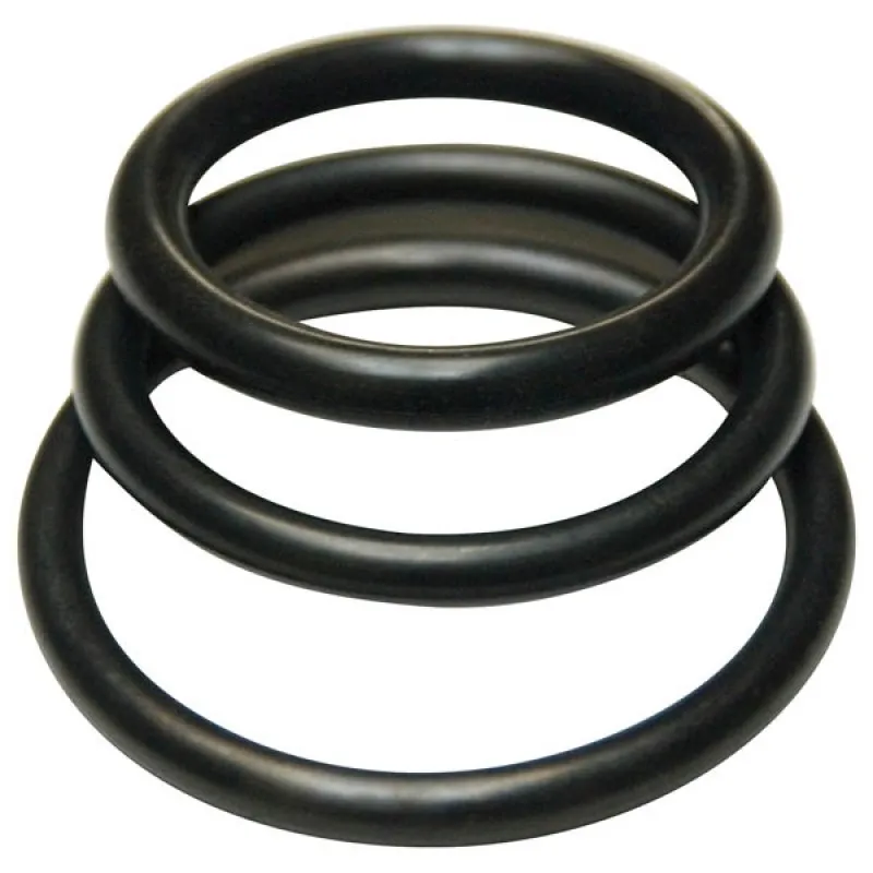 KinkLab Rubber Cock Rings 3-Pack