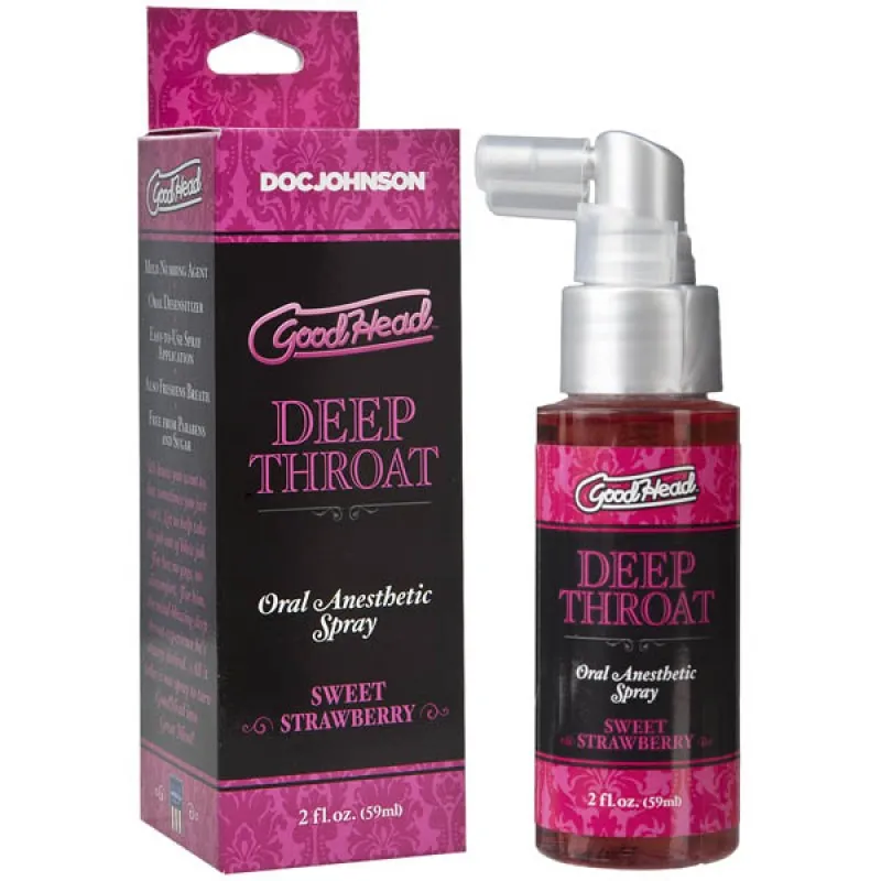 GoodHead Deep Throat Spray 59ml - Sweet Strawberry