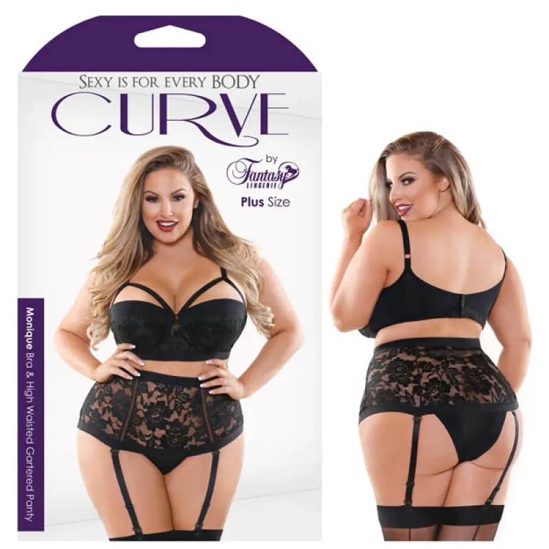 Fantasy Lingerie Curve Monique Bra & High Waisted Panty 3X/4X